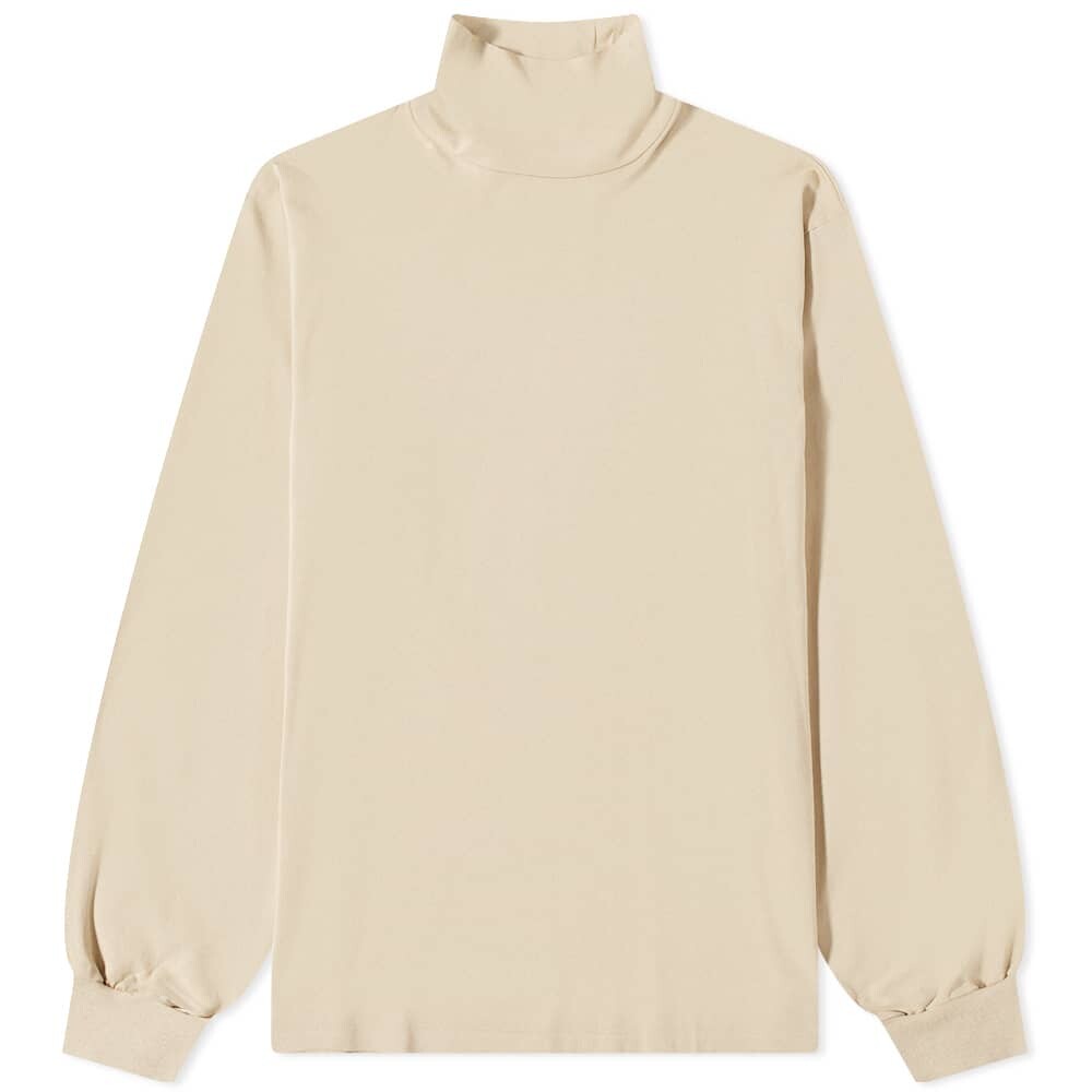 

Футболка Auralee Long Sleeve Luster Plaiting Mock Neck Tee
