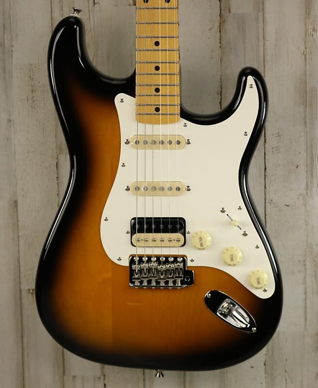 

DEMO Fender JV Modified '50s Stratocaster HSS - 2-цветные солнечные лучи (792) (792) JV Modified '50s Stratocaster HSS, Maple Fingerboard, ...