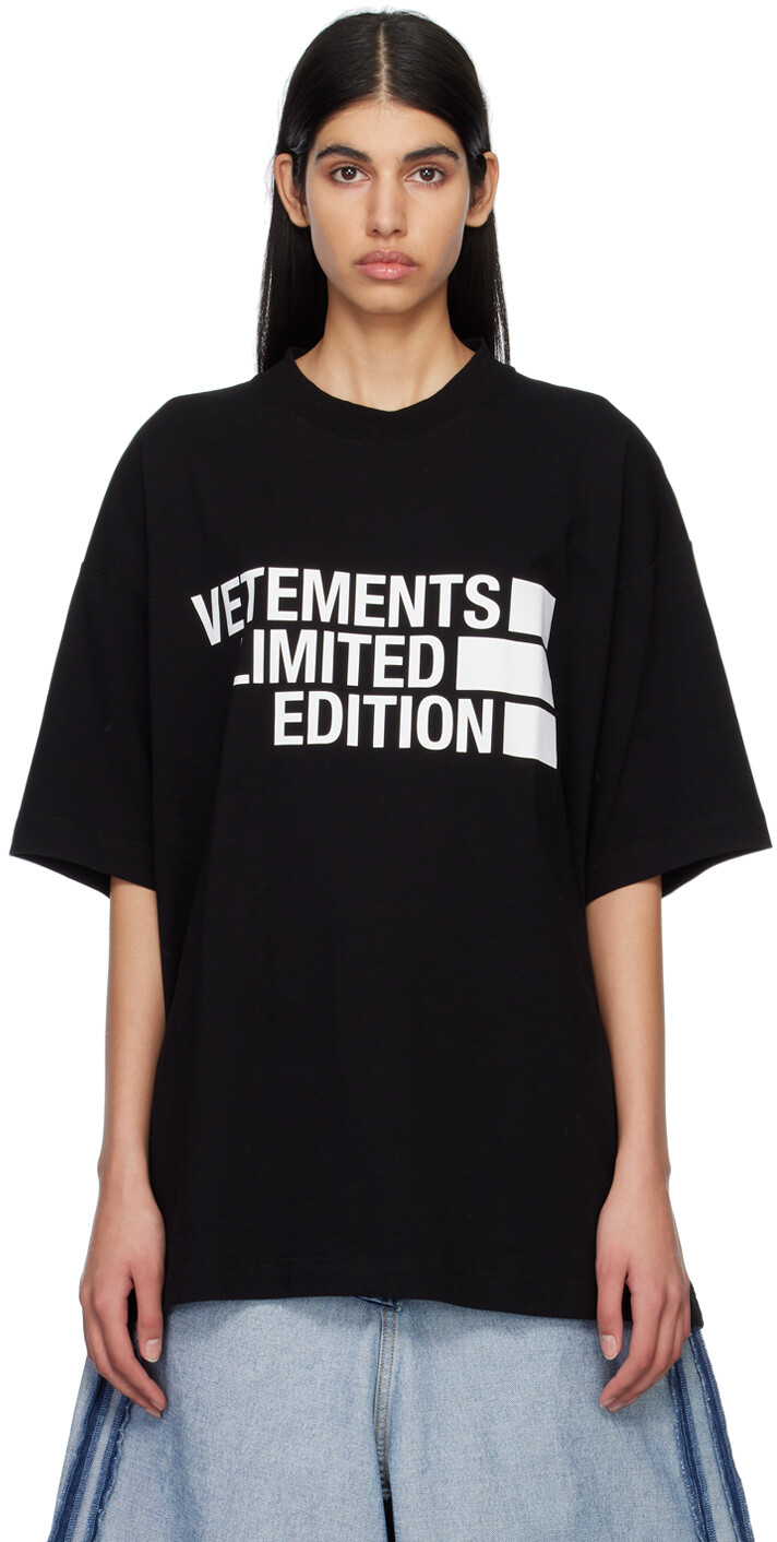 

Черная футболка \Limited Edition\"" VETEMENTS