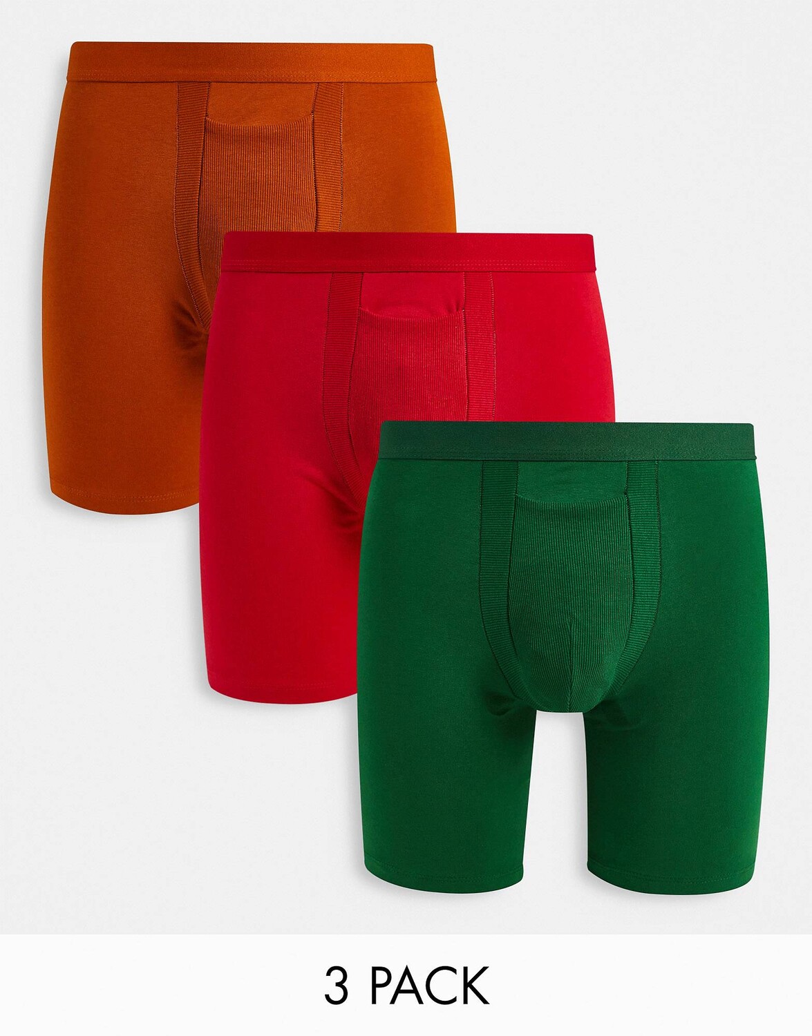

Комплект из 3 трусов в рубчик с поясом на поясе ASOS DESIGN