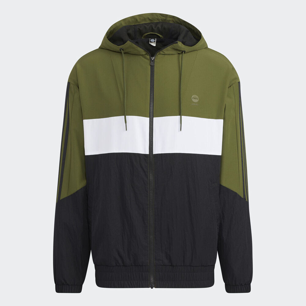 

Толстовка Adidas U UTIL WB 2, темно-зеленый/черный/белый