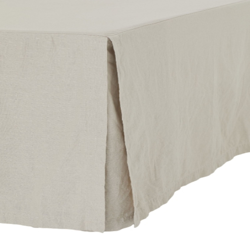 Подзор для кровати H&M Home Linen-blend, бежевый
