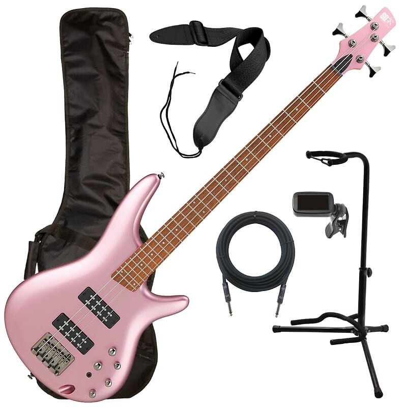 

Бас-гитара Ibanez SR300E - розовый золотой металлик BASS ESSENTIALS BUNDLE SR300E - Pink Gold Metallic