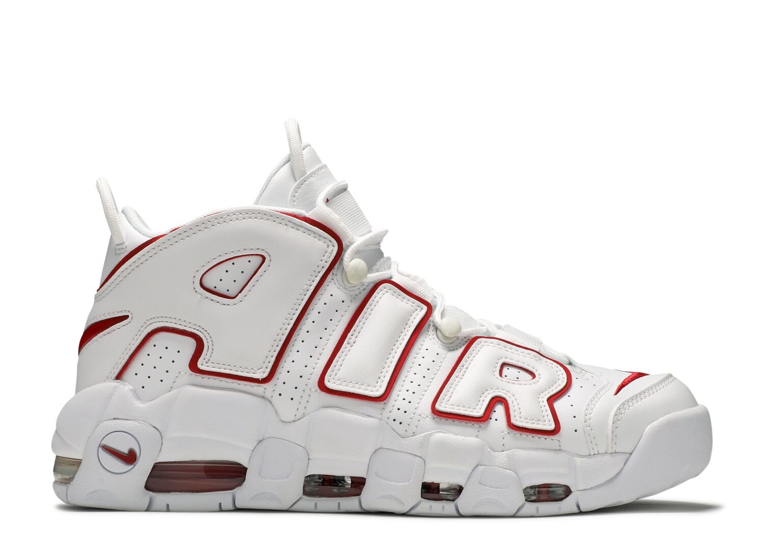 

Кроссовки Nike Air More Uptempo 'White Varsity Red' 2021, белый