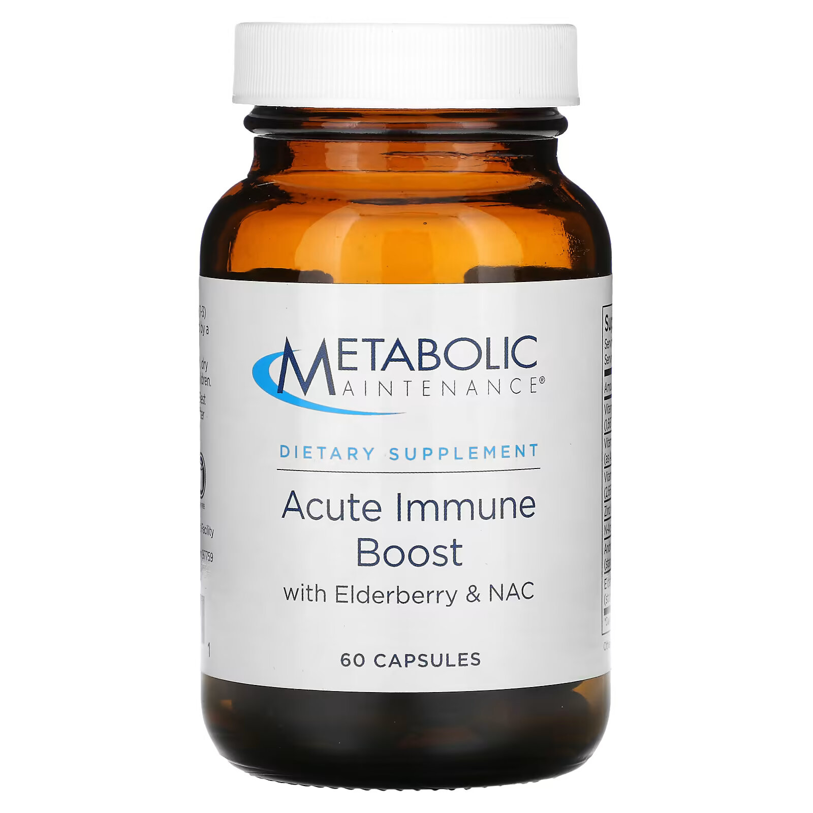 Metabolic Maintenance, Acute Immune Boost, 60 капсул мультивитамины metabolic maintenance сбалансированный ответ 60 капсул