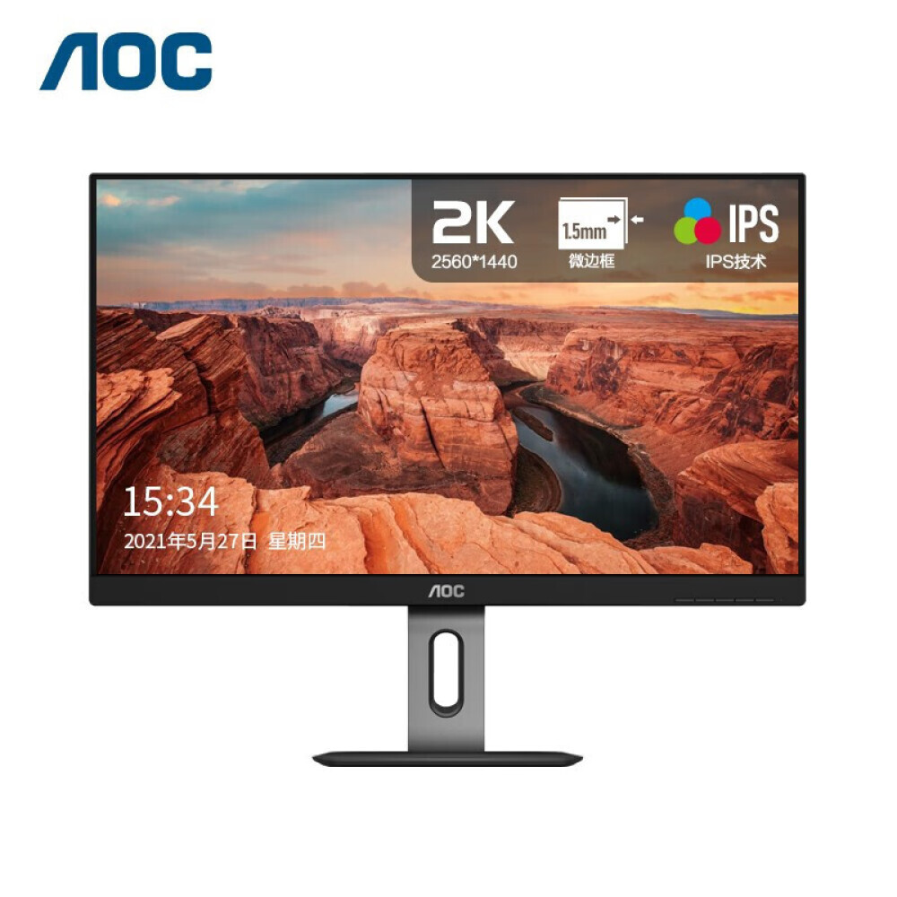 

Монитор AOC Q24P1U 24" IPS 2K с узкой рамкой