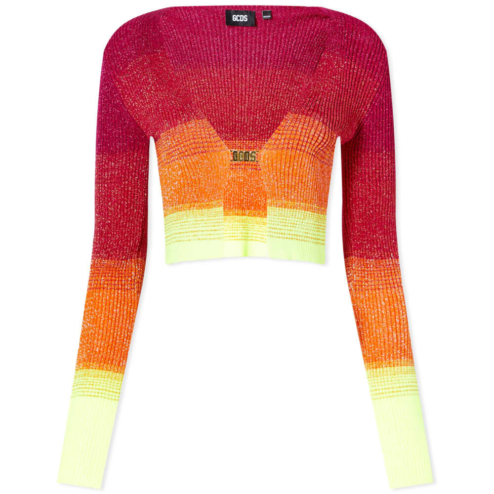 

Джемпер GCDS Lurex Degradé Mini Cardigan, Красный