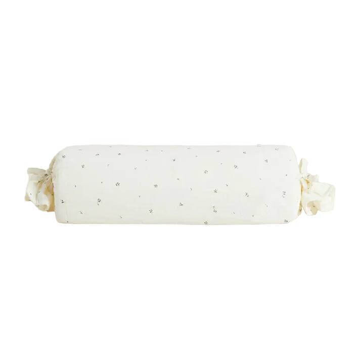 

Декоративная подушка-болстер Zara Home Muslin Leaf Print, ванильный