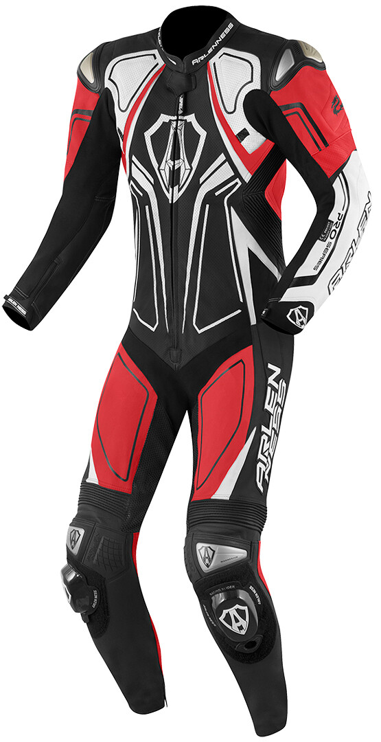 

Arlen Ness Conquest Один кусок мотоцикла Кожаный костюм, черный/красный/белый
