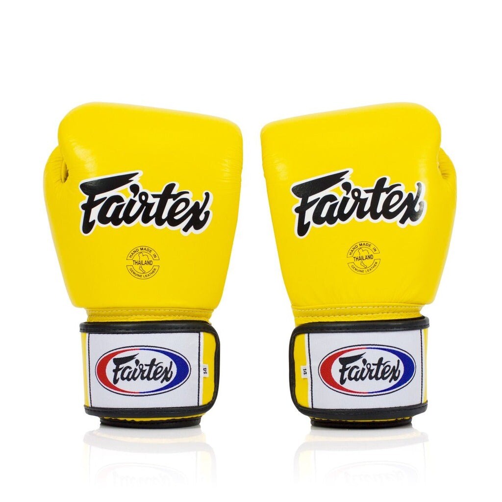 Боксерские перчатки Fairtex Universal - Breathable, 14 oz., желтый
