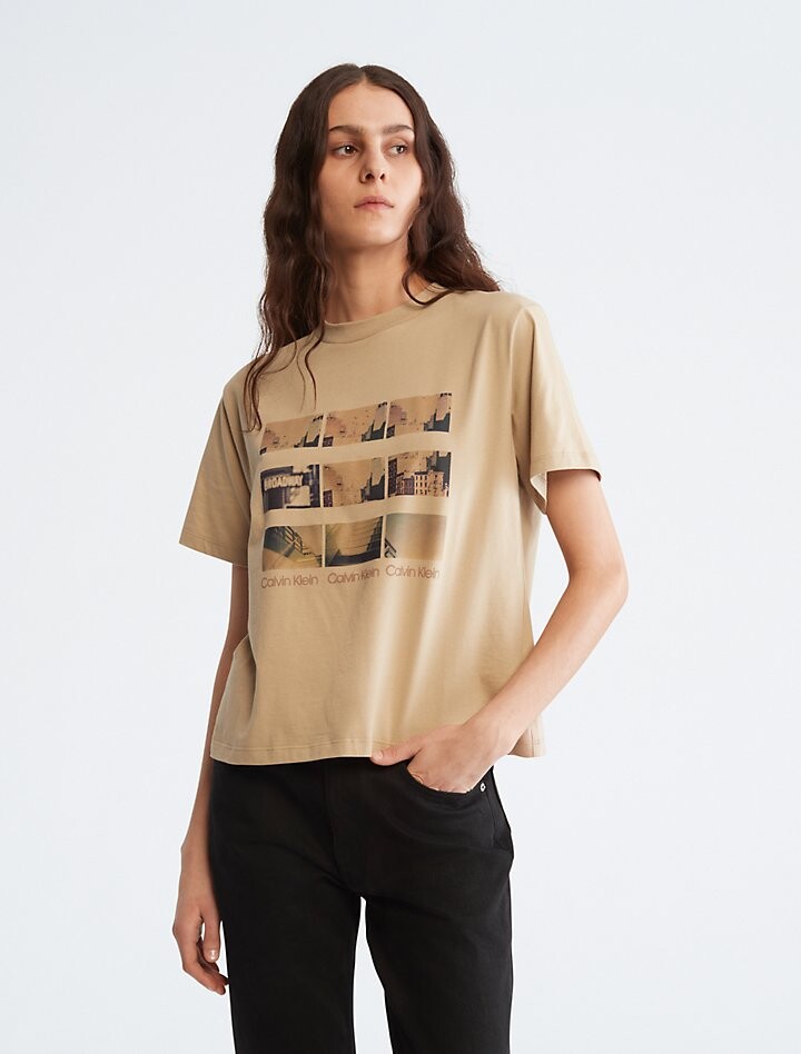 

Футболка с круглым вырезом Cityscape Calvin Klein