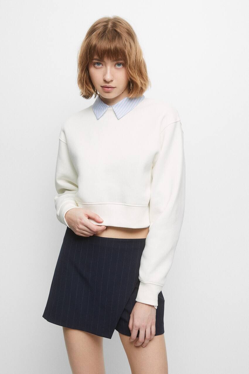 

Базовая толстовка Pull&Bear, белый