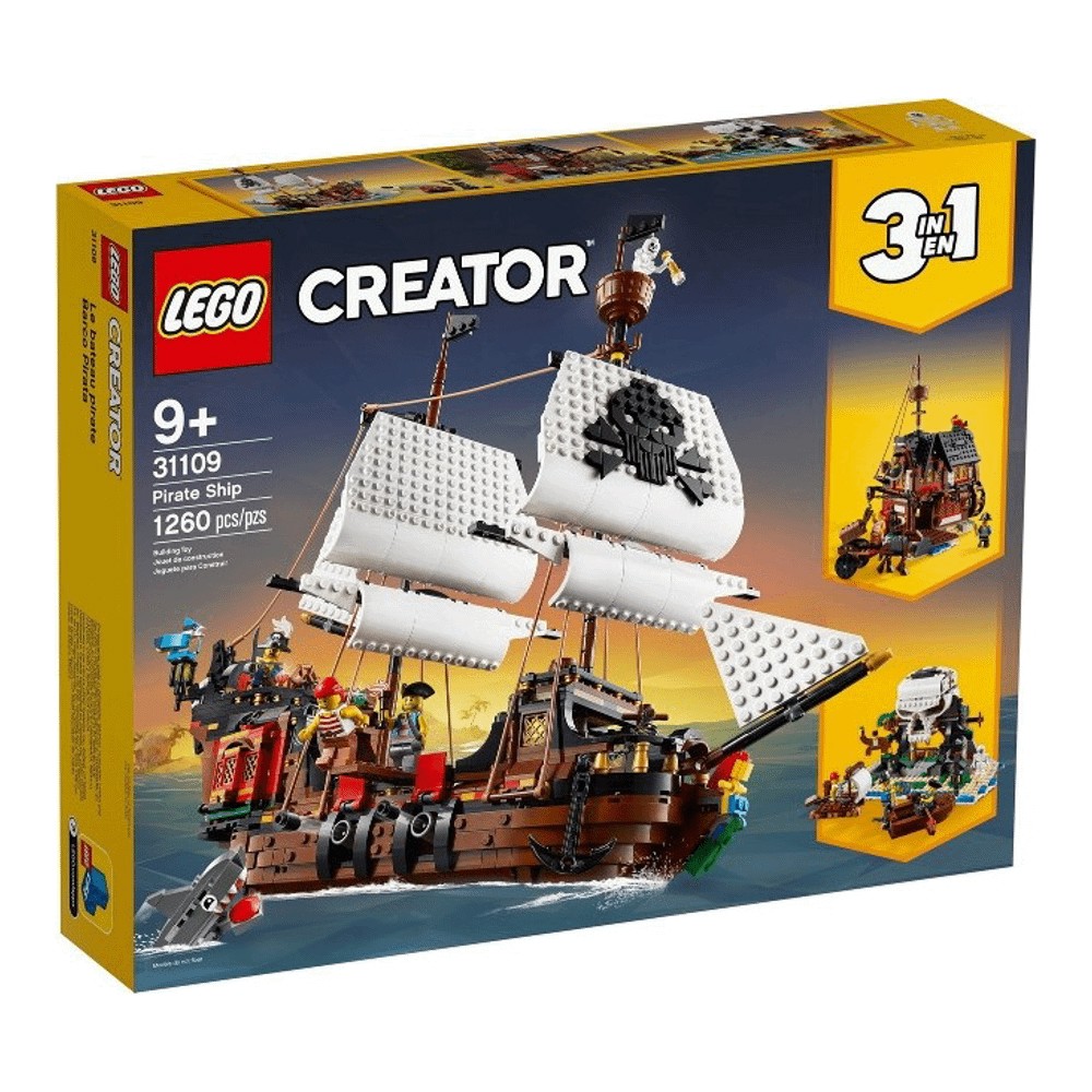 lego creator 31132 корабль викингов и змея мидгард разноцветный Конструктор LEGO Creator 31109 Пиратский корабль