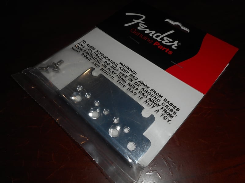 Пластина Fender Bridge для '86-'07 American Standard Strat CHROME, 002-6097-049 - фото