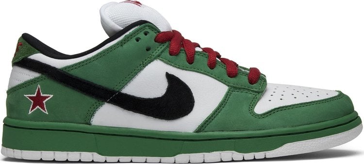 Лимитированные кроссовки Nike Dunk Low Pro SB 'Heineken', зеленый - фото