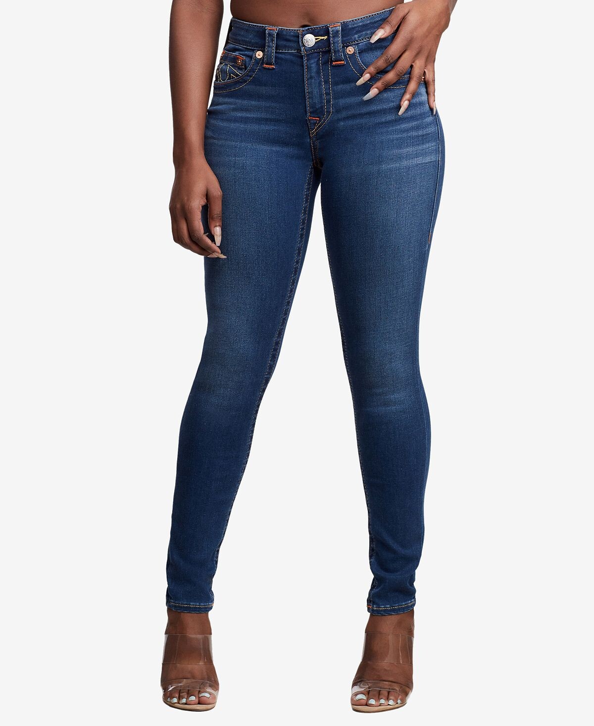 

Женские джинсы скинни jennie curvy True Religion, мульти
