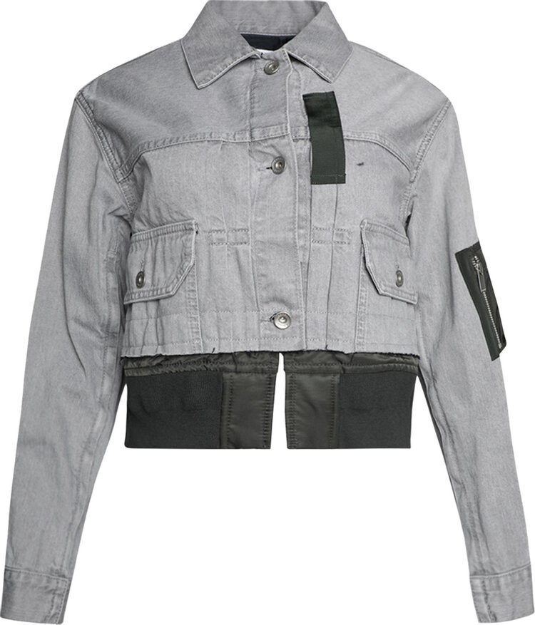 

Куртка Sacai Denim Blouson Grey, серый