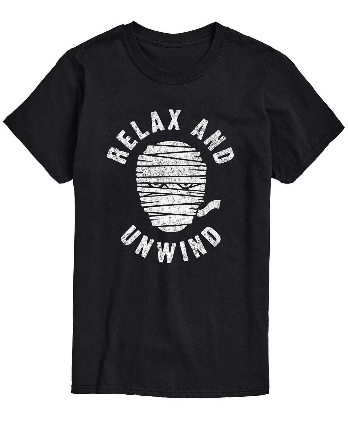 Мужская футболка классического кроя relax and unwind AIRWAVES, черный