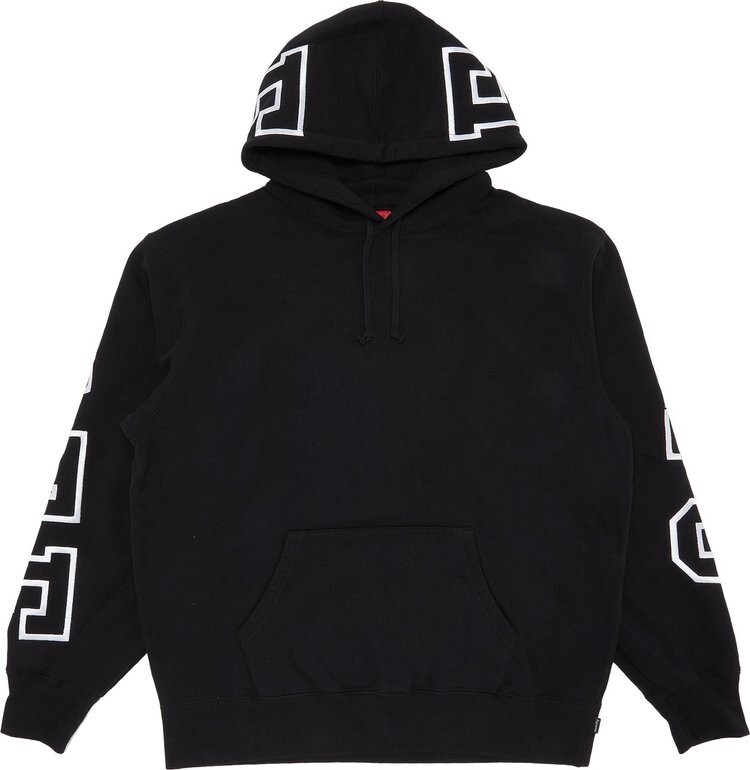 

Толстовка Supreme State Hooded Sweatshirt 'Black', черный