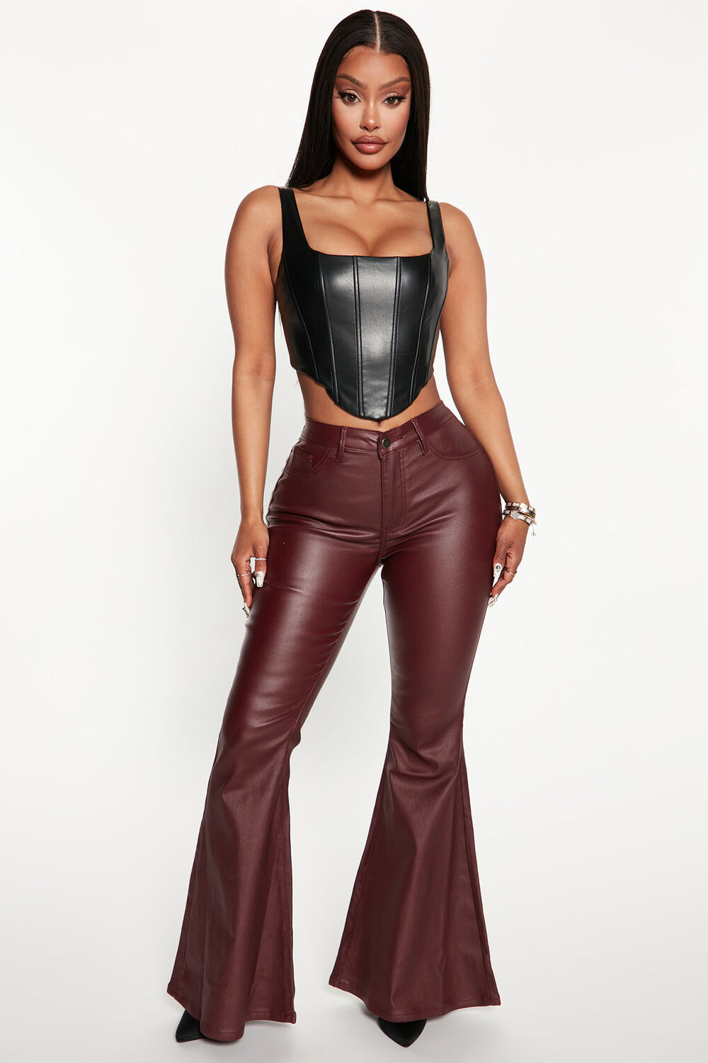 

Брюки Fashion Nova RJB30434, бордовый