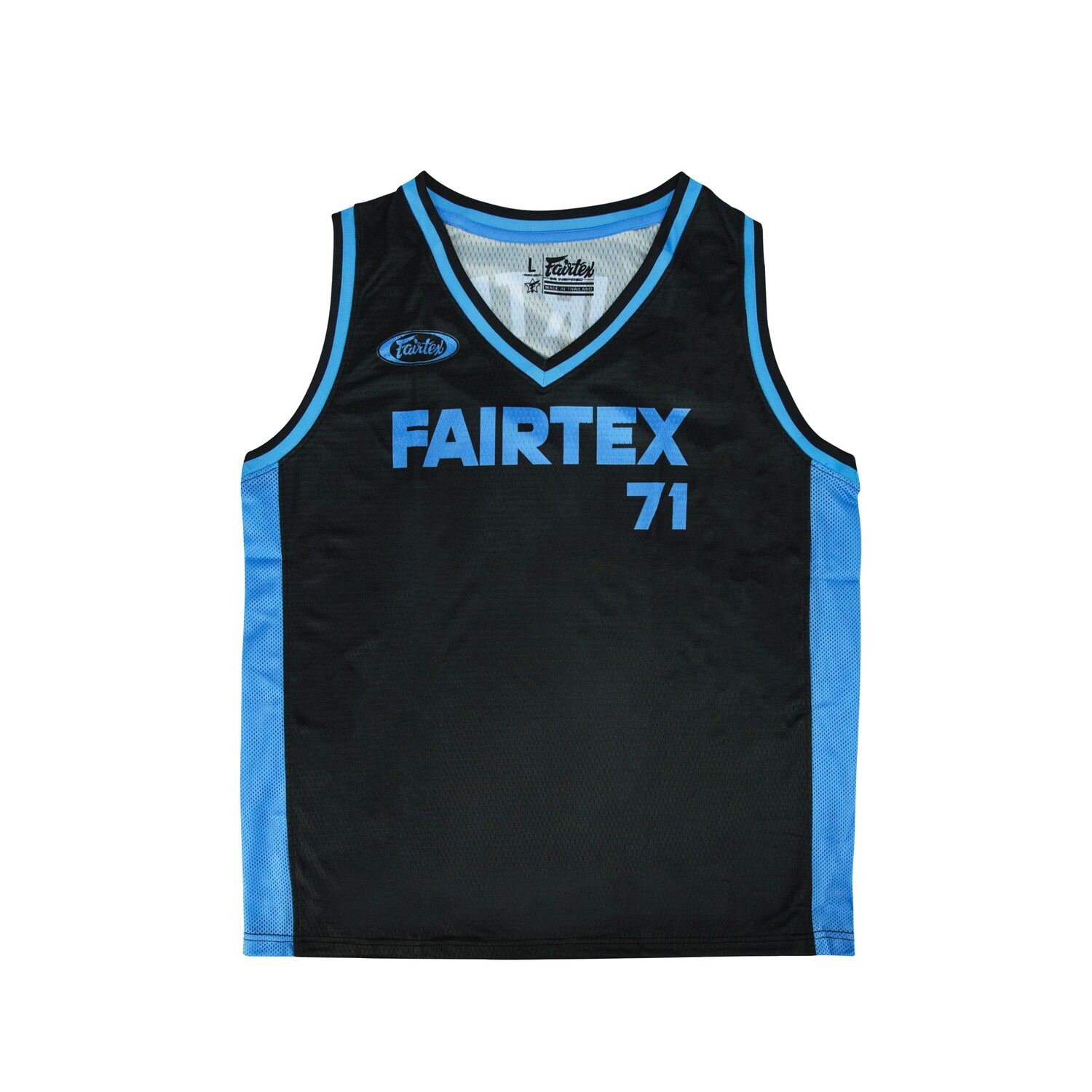 

Баскетбольная майка Fairtex JS27, размер XL, черный/синий