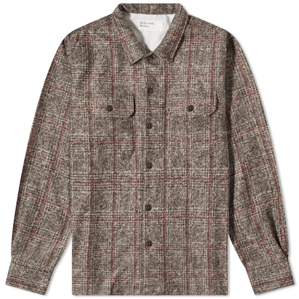 

Рубашка Universal Works Check Wool Utility Overshirt