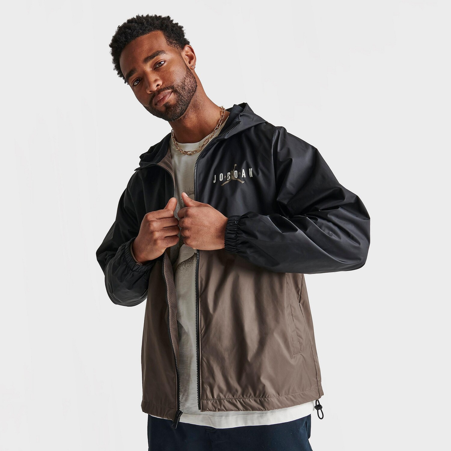 

Мужская тканая куртка Jordan Essentials Jumpman, черный