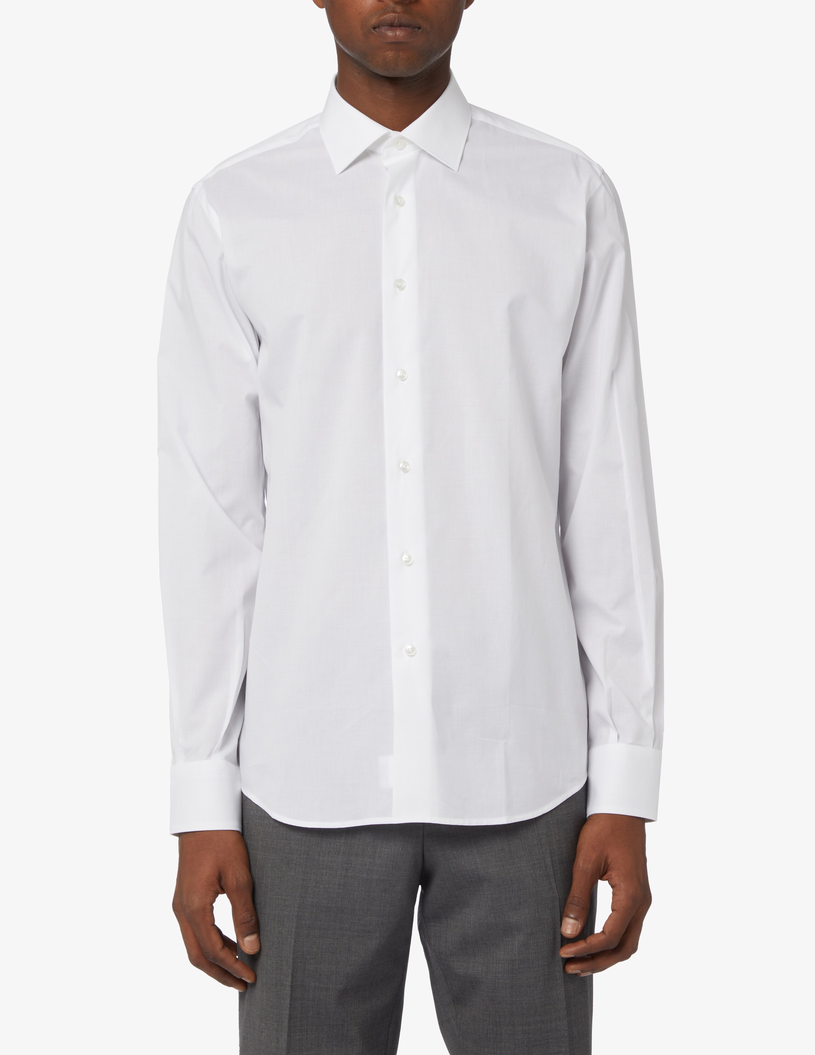 Двойная скрученная рубашка Sartoria Italiana, белый цена и фото