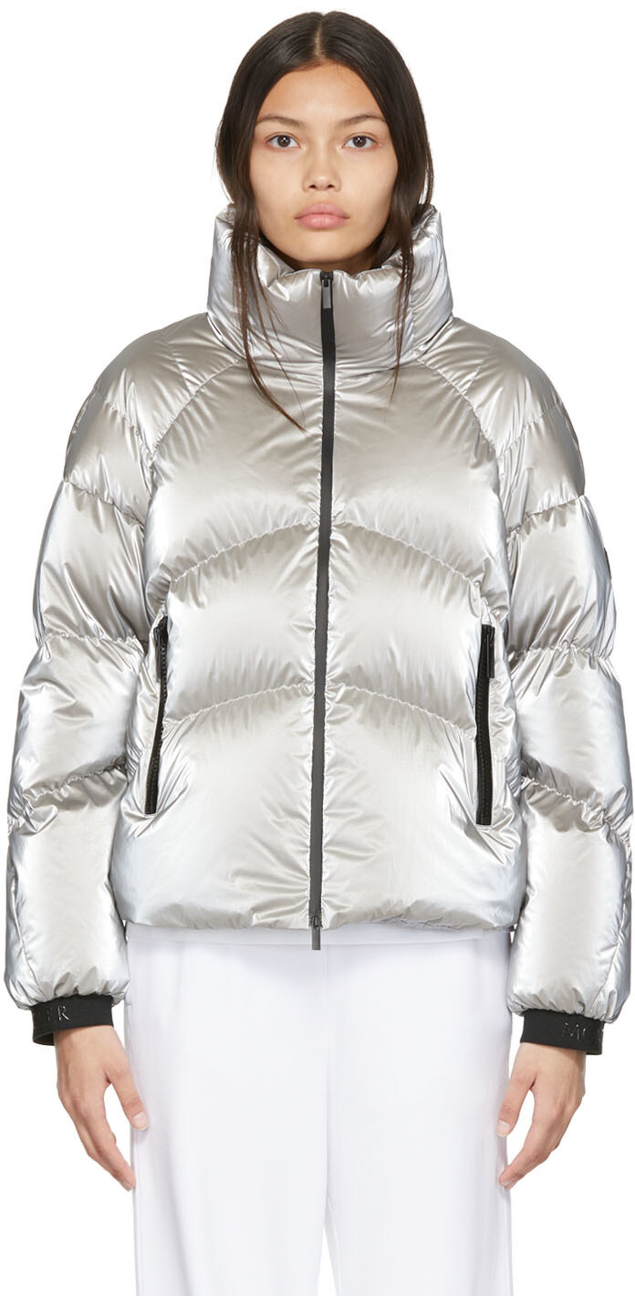 

Серебряный пуховик Avoriaz Moncler, Серый