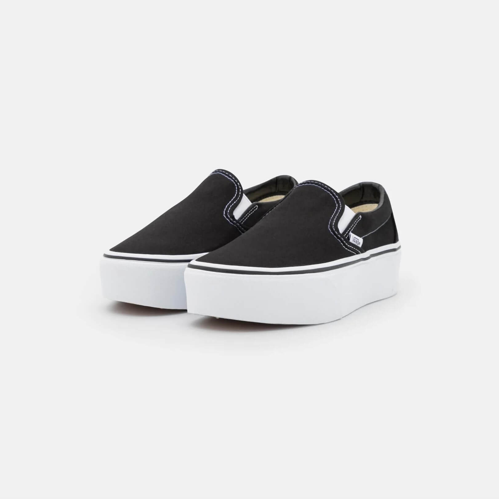 Кеды Vans Classic Slip On Stackform - Scarpe Senza Lacci, черный/белый - фото