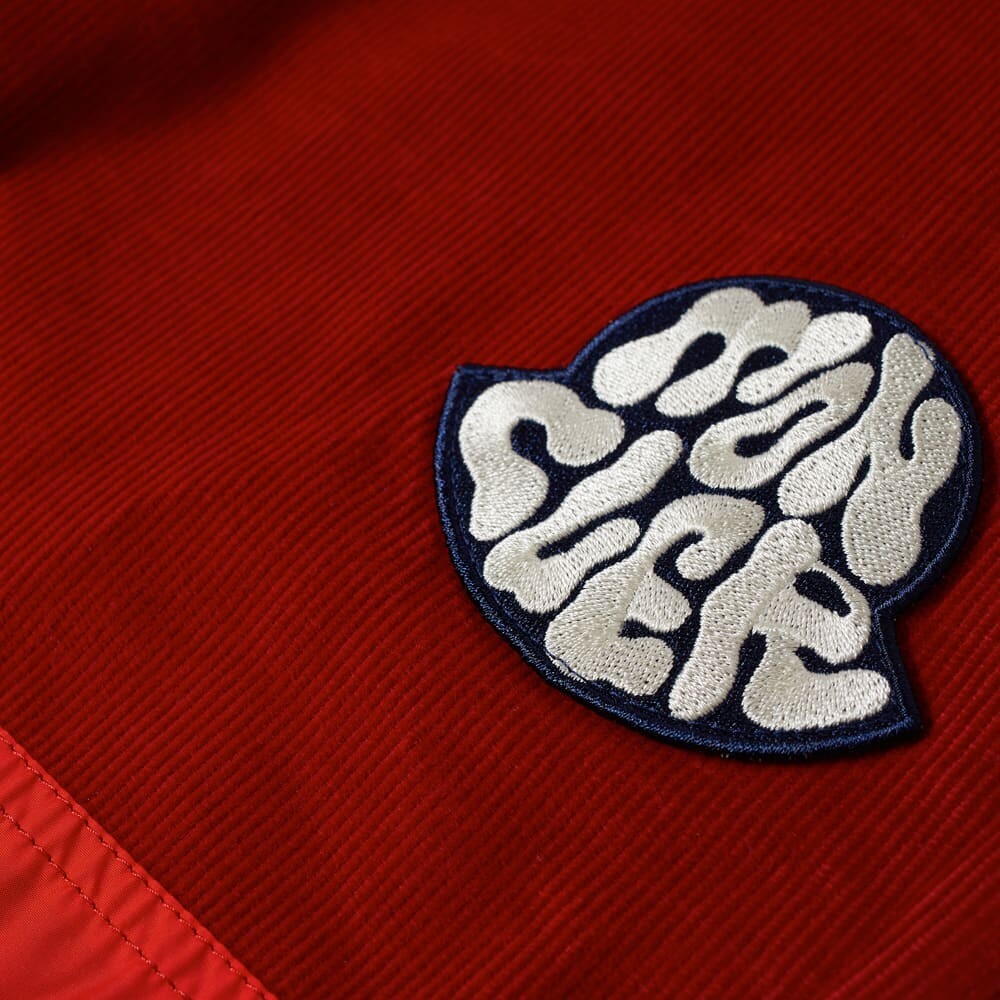 

Брюки Moncler Nylon Panel Cord Pant, Красный