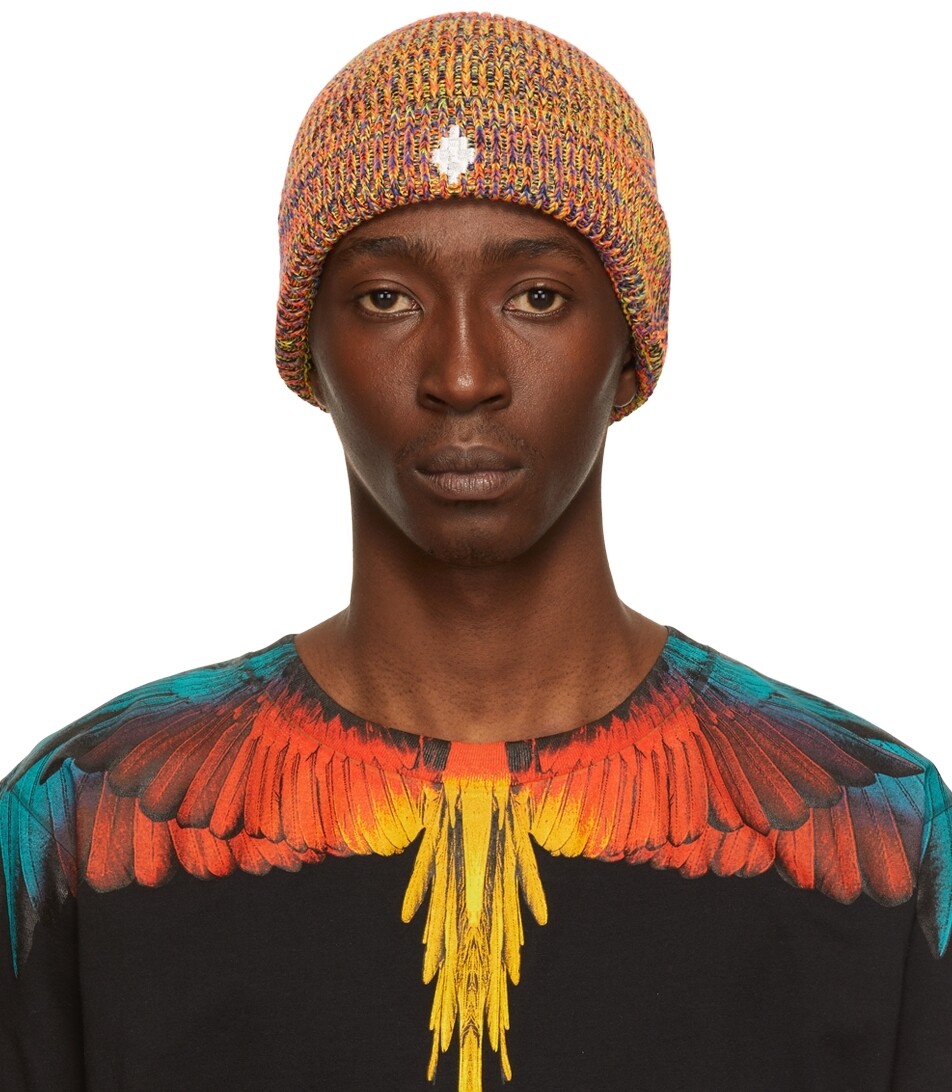 

Разноцветная шапка с крестом Marcelo Burlon County of Milan