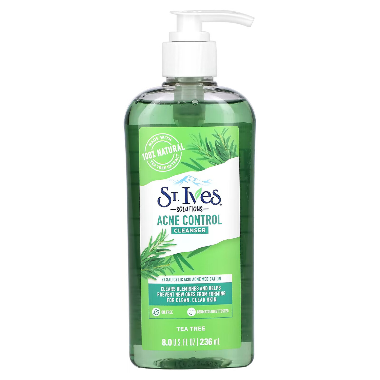 

St. Ives, Solutions, очищающее средство от акне, чайное дерево, 236 мл (8 жидк. Унций)
