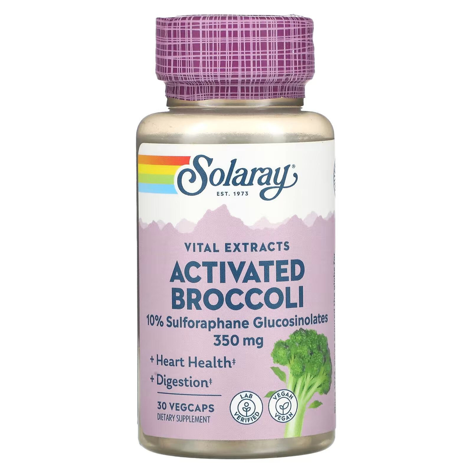 Solaray, активированный экстракт семян брокколи, 350 мг, 30 вегетарианских капсул solaray экстракт коры кошачьего когтя 200 мг 30 вегетарианских капсул