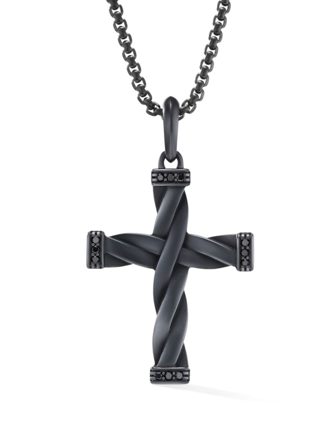 

Подвеска Cross с бриллиантами David Yurman, черный