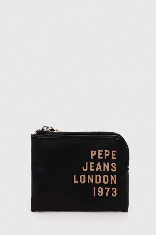 Кошелек Pepe Jeans, черный кошелек pepe jeans фактура гладкая голубой