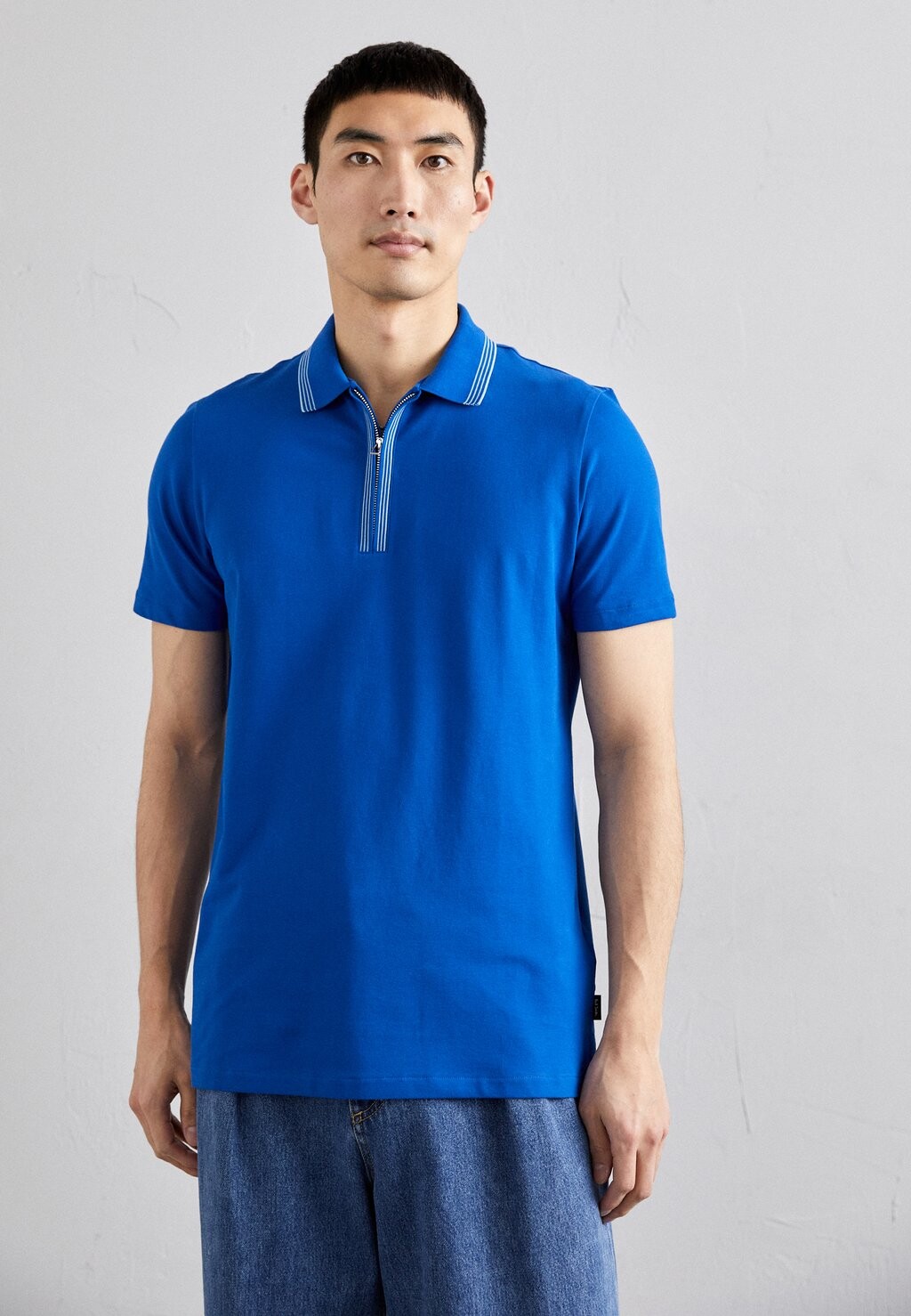 

Рубашка-поло MENS ZIP PS Paul Smith, цвет blues