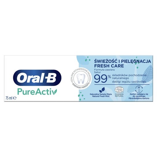 

Зубная паста, 75 мл Oral-B, PureActiv Freshness Care