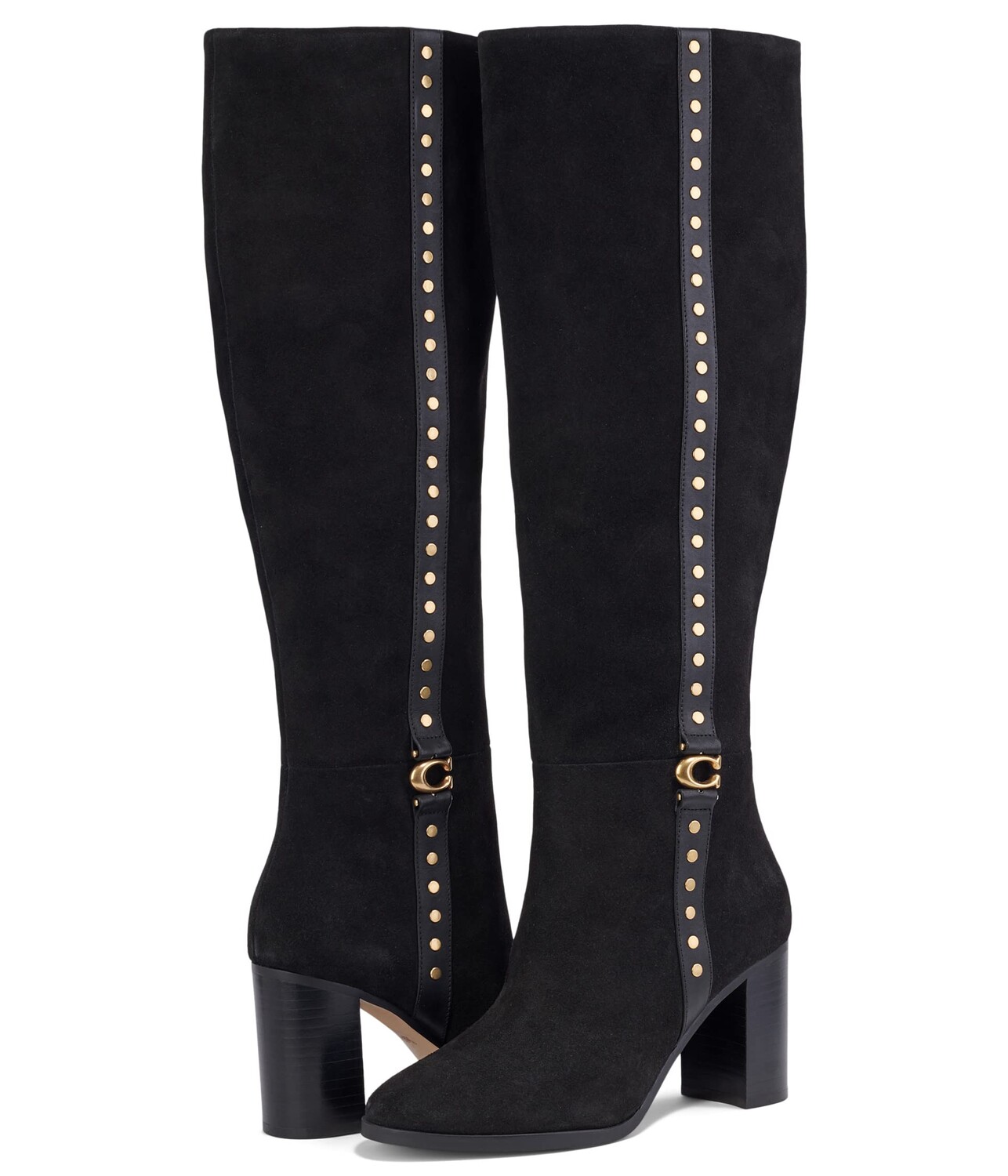 

Ботинки COACH Ollie Suede Boot, черный