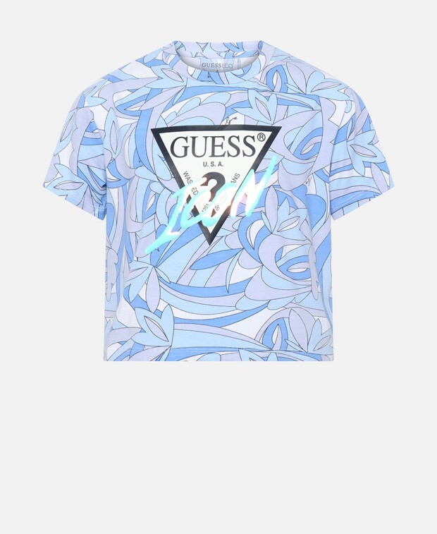 

Футболка Guess, лазурный синий