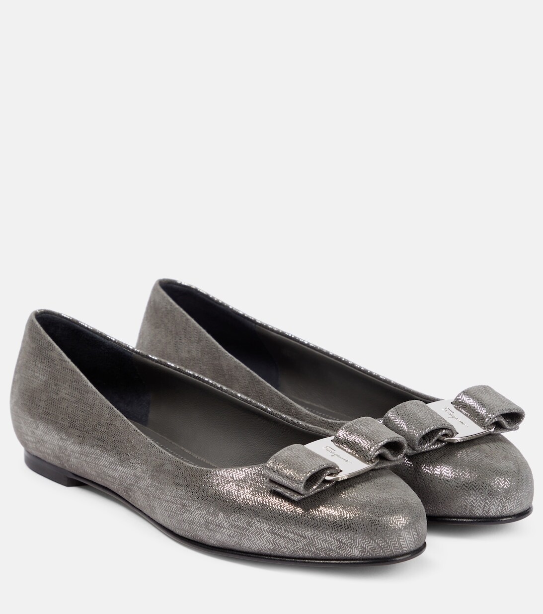 

Балетки Varina из ламинированной кожи Ferragamo, разноцветный