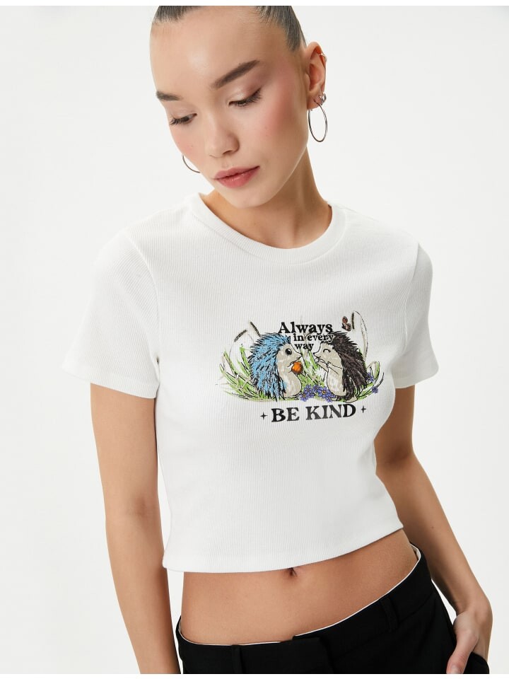 

Футболка KOTON T shirt, экрю