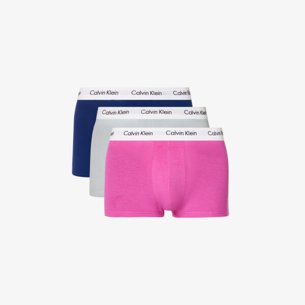 

Набор из трех плавок из эластичного хлопка с поясом и логотипом Calvin Klein, синий