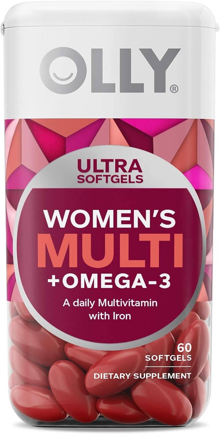 Мультивитамины + Омега-3 Olly Ultra Women's Multi + Omega-3, 60 таблеток olly мультивитамины для женщин с омега 3 для ежедневного приема сверхсила 60 мягких таблеток