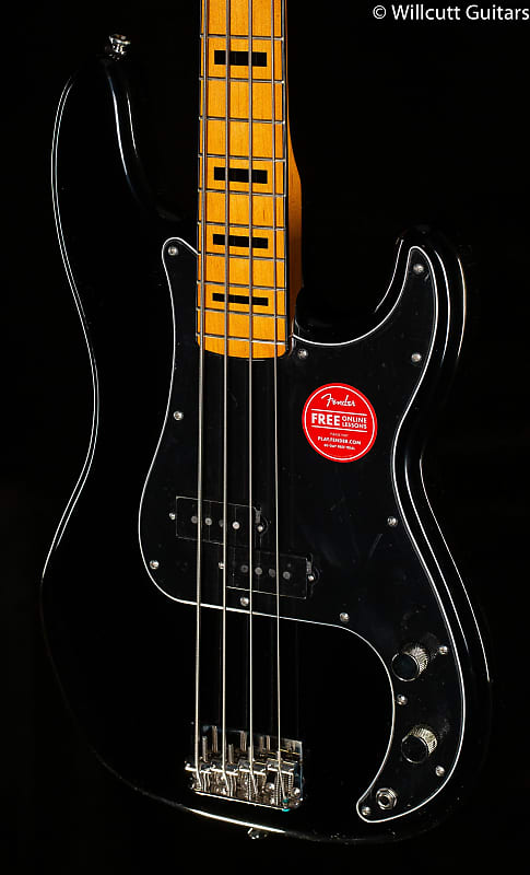 Черная бас-гитара Squier Classic Vibe '70s Precision Bass с кленовым грифом — ISSG21005777-8.56 lbs