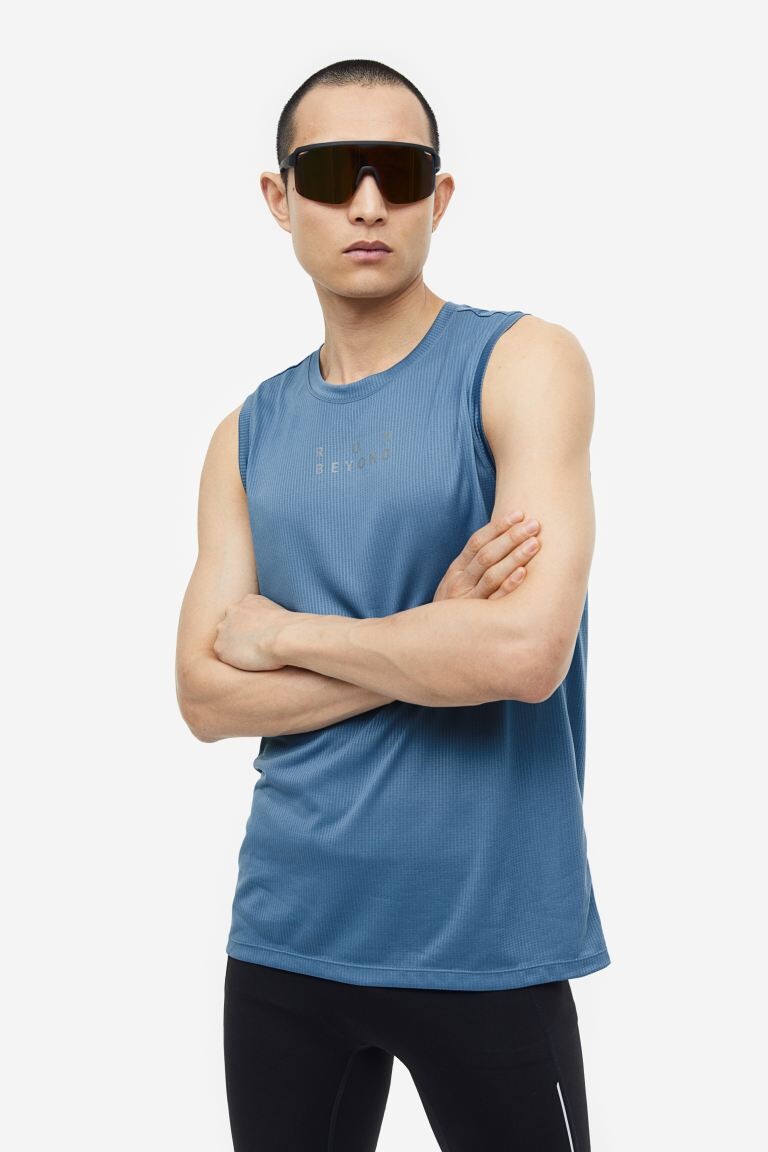 

Майка для бега DryMove H&M, синий