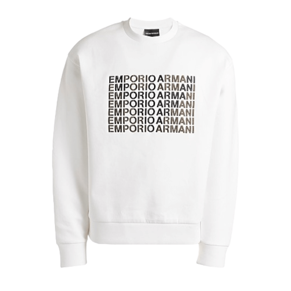 Свитшот Emporio Armani, белый - фото