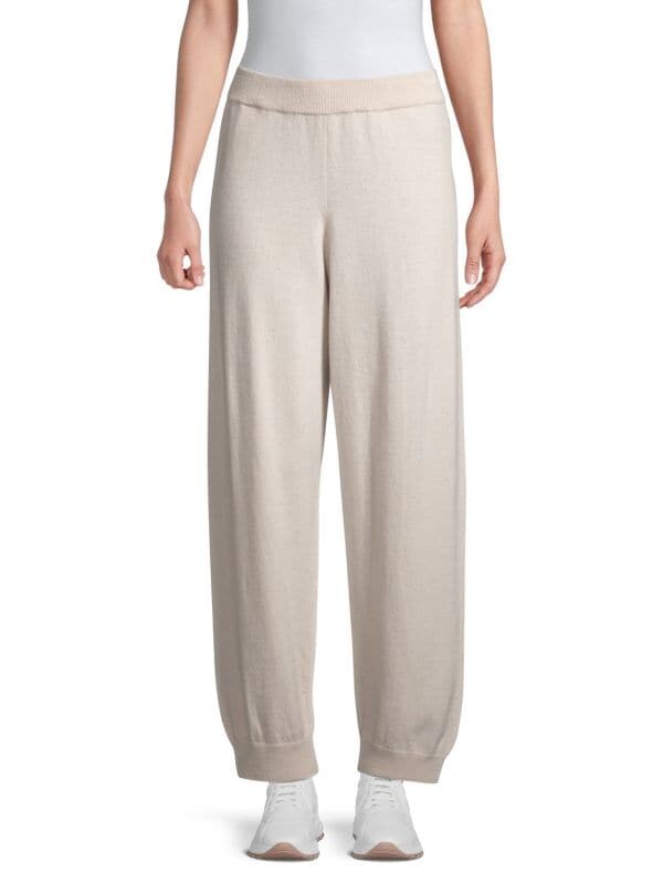 

Спортивные штаны из смеси шерсти и кашемира Cambio Mist grey