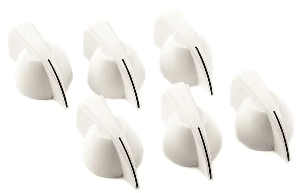 

РУЧКИ УСИЛИТЕЛЯ Fender CHICKEN HEAD - белые CHICKEN HEAD AMPLIFIER KNOBS - white