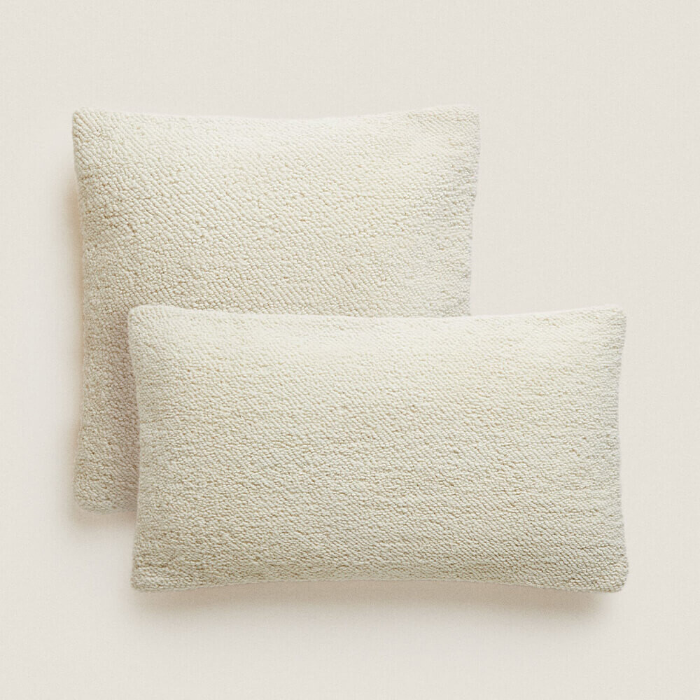 

Чехол для подушки Zara Home Textured Wool, натуральный